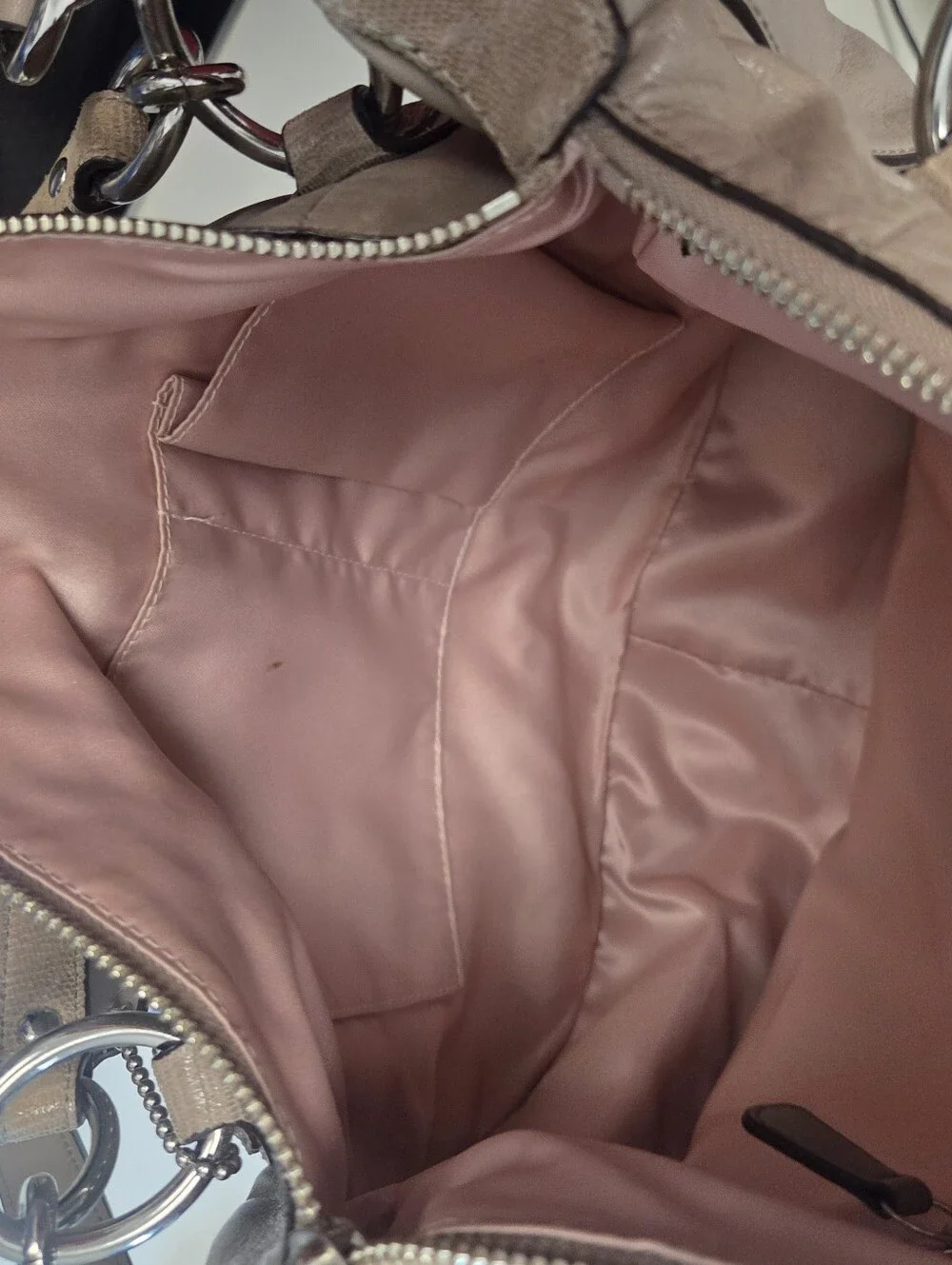 Coach Kristin 19295 Taupe Convertible Hobo Satchel Bag